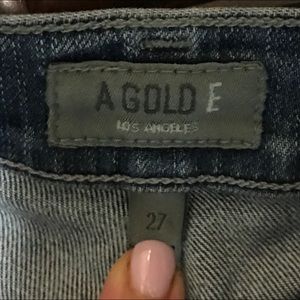 Agolde sophie crop distressed jeans